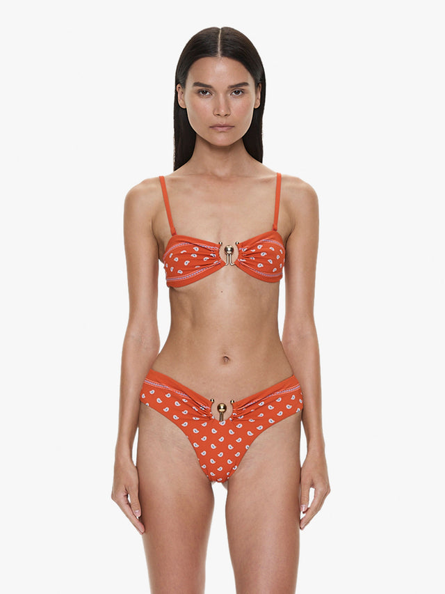 Bandana Ruched Orbit Bandeau