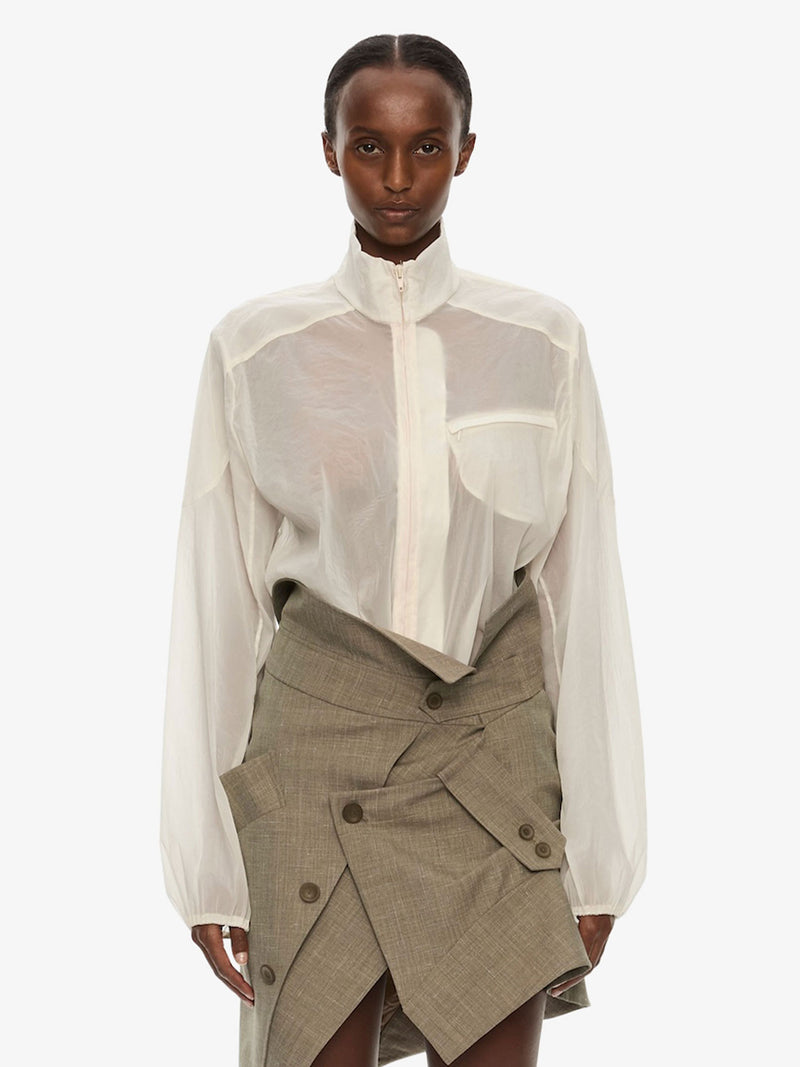 Dannie Lucent Mottled Sheer Bomber - Image 1