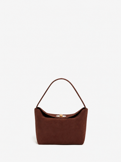 Turnlock Suede Mini Bag