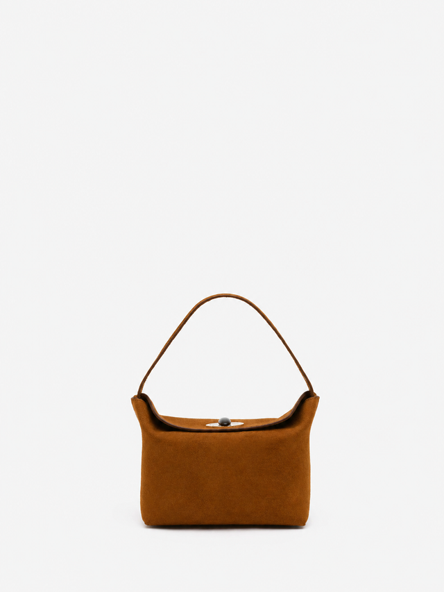 Turnlock Suede Mini Bag
