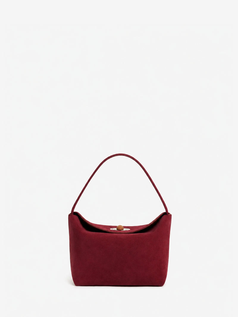 Turnlock Suede Mini Bag - Image 1