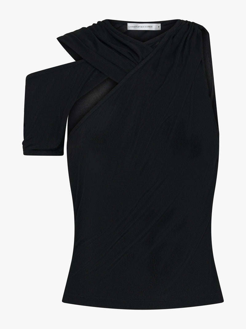 Wrapped Drape Rib Tank - Image 5