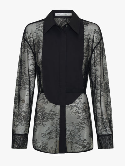 Lace Tux Shirt