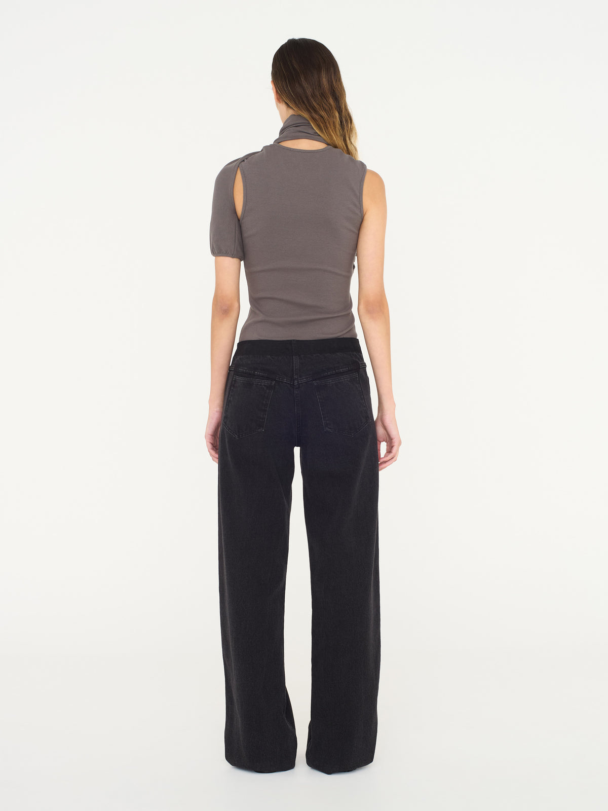 Christopher Esber | Contorsion Rib Tank Shadow Grey