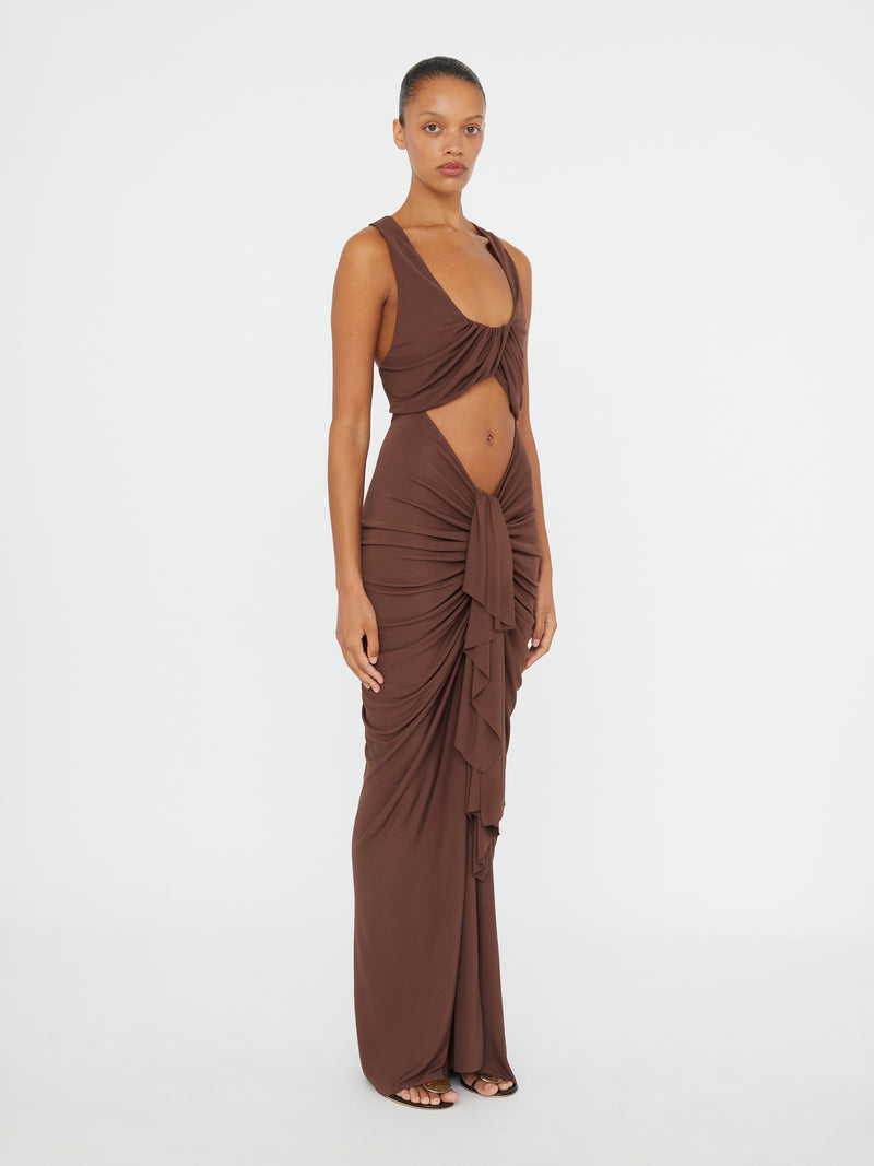 Vivenda Drape Front Dress - Image 3