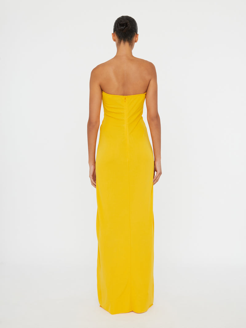 Arced Palm Strapless Dress - Image 3
