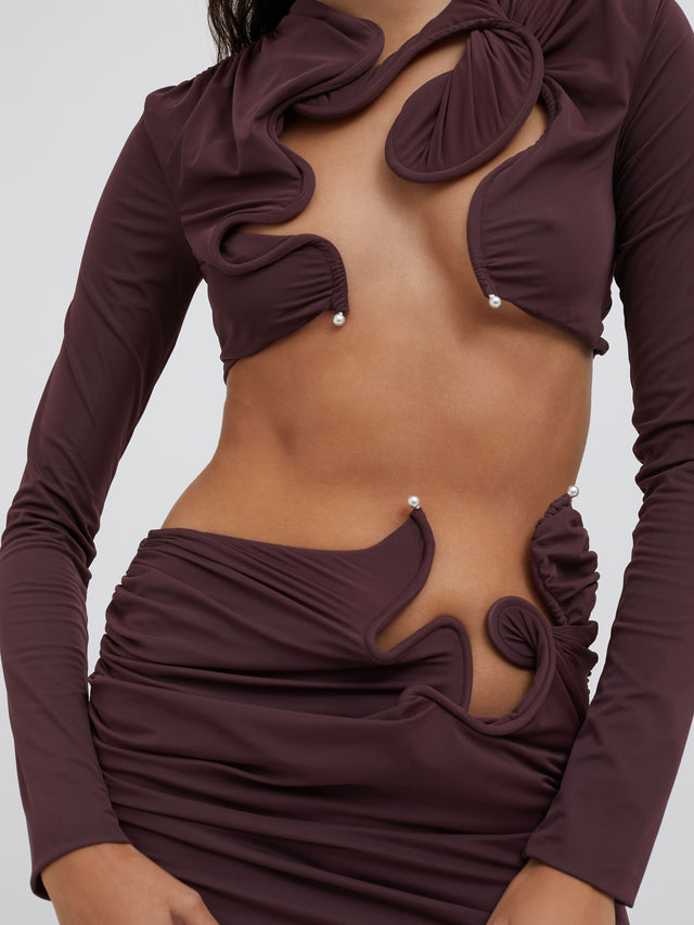 Venus Long Sleeve Crop Top