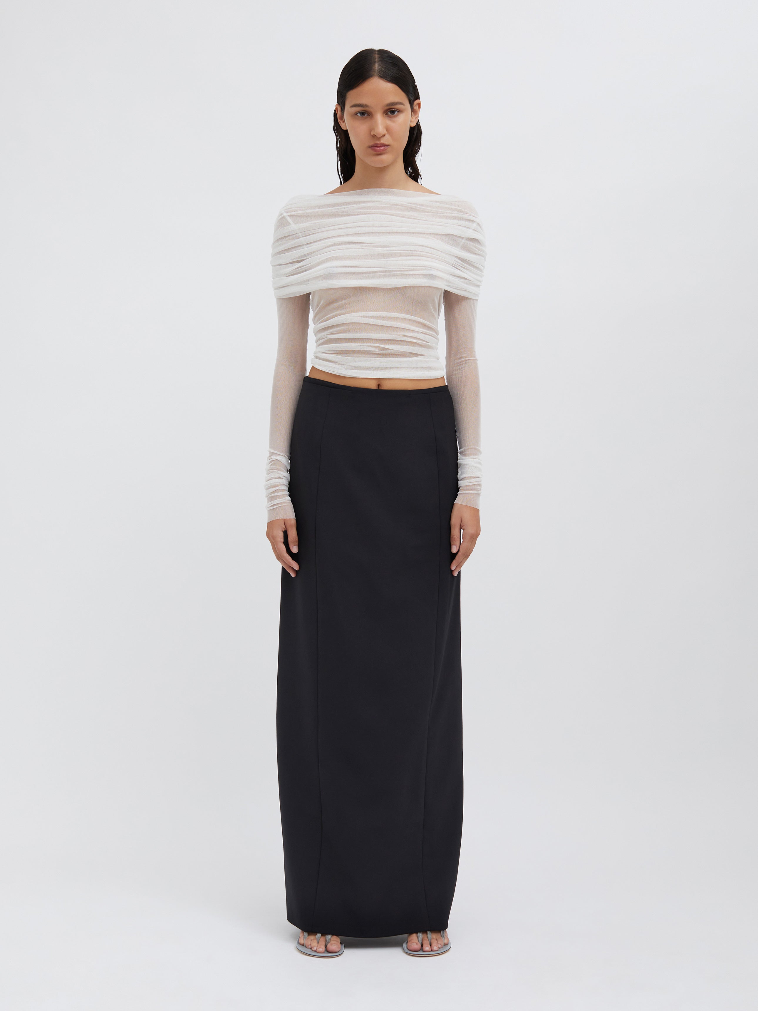 Racquet Straight Tailored Skirt