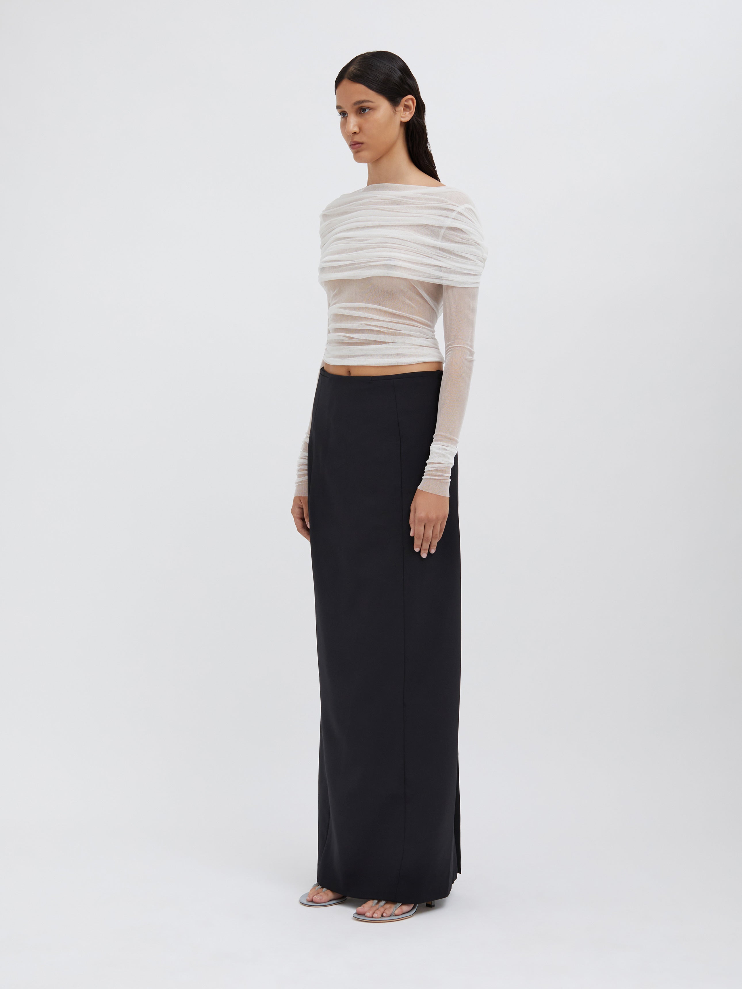 Racquet Straight Tailored Skirt