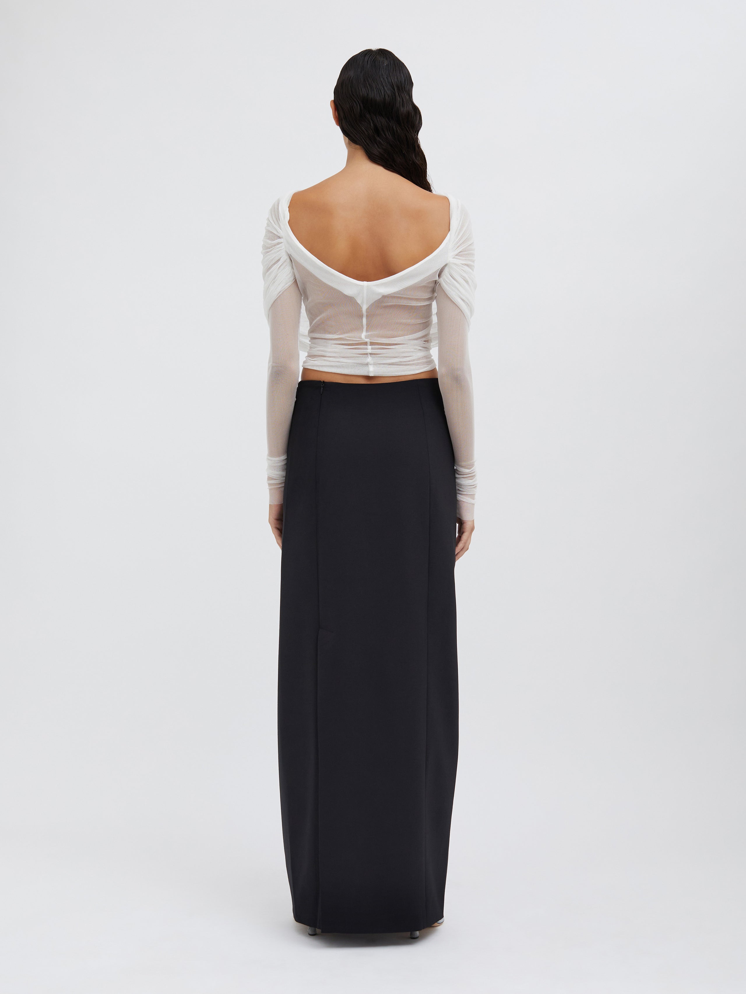 Racquet Straight Tailored Skirt