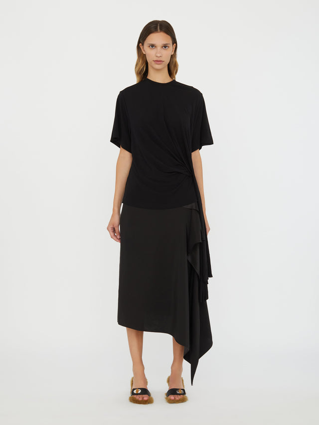 Side Cowl Drape Extension Tee