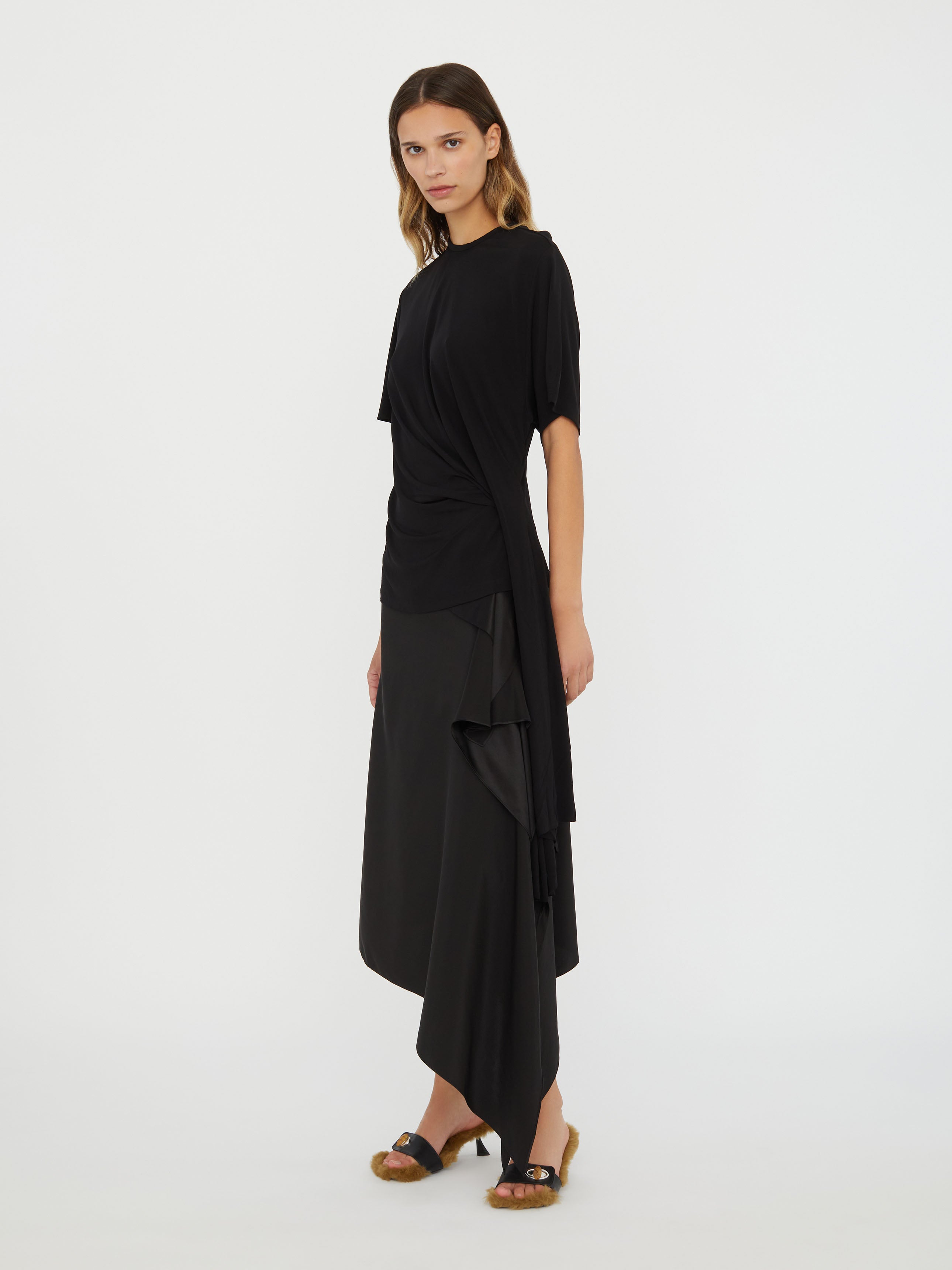 Side Cowl Drape Extension Tee