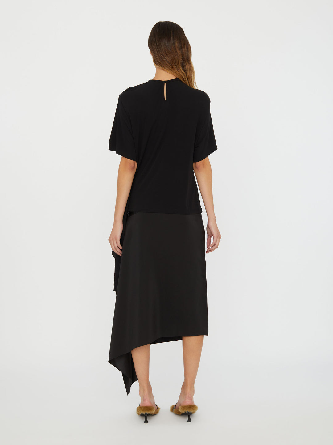 Side Cowl Drape Extension Tee