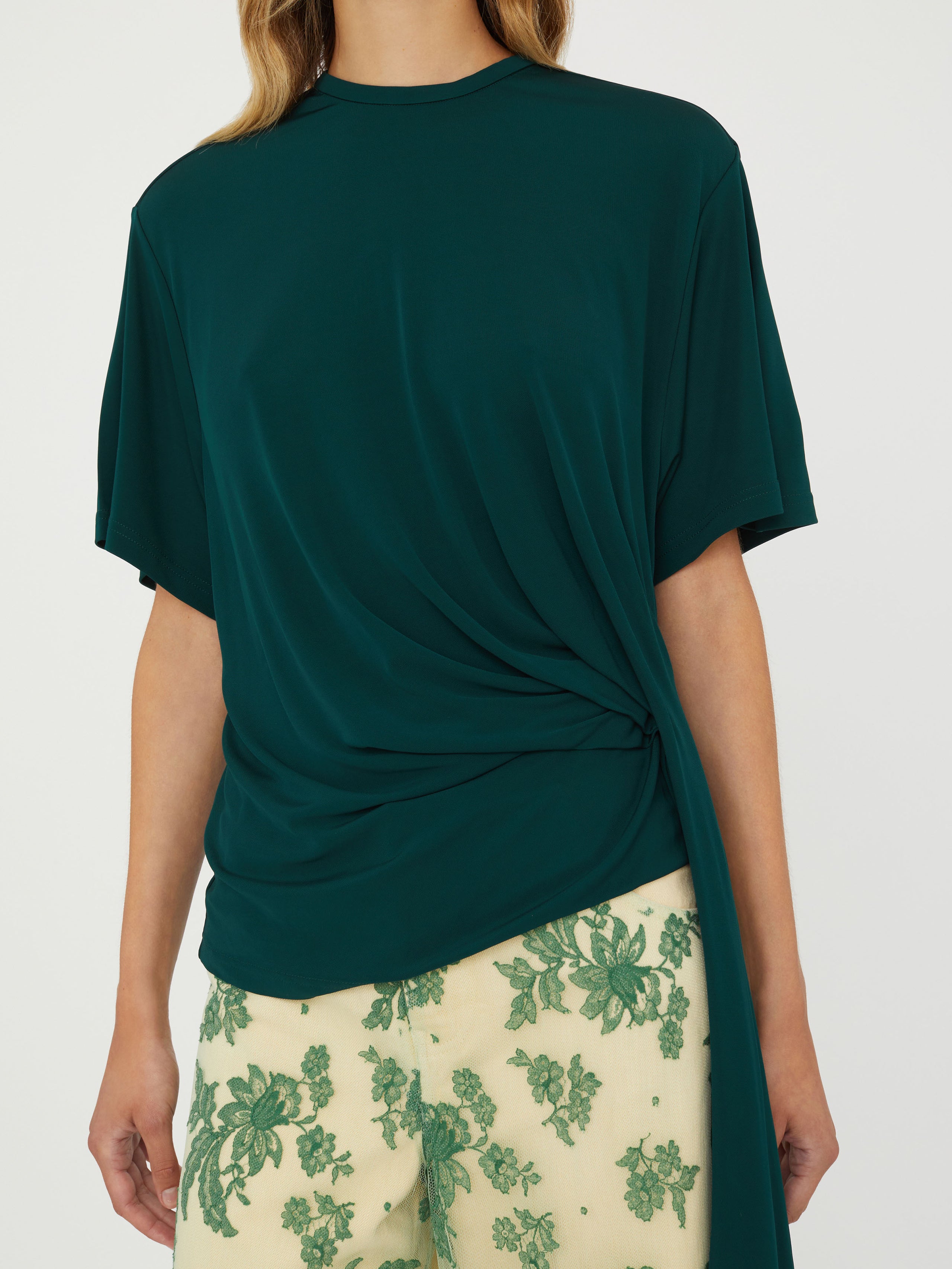 Side Cowl Drape Extension Tee