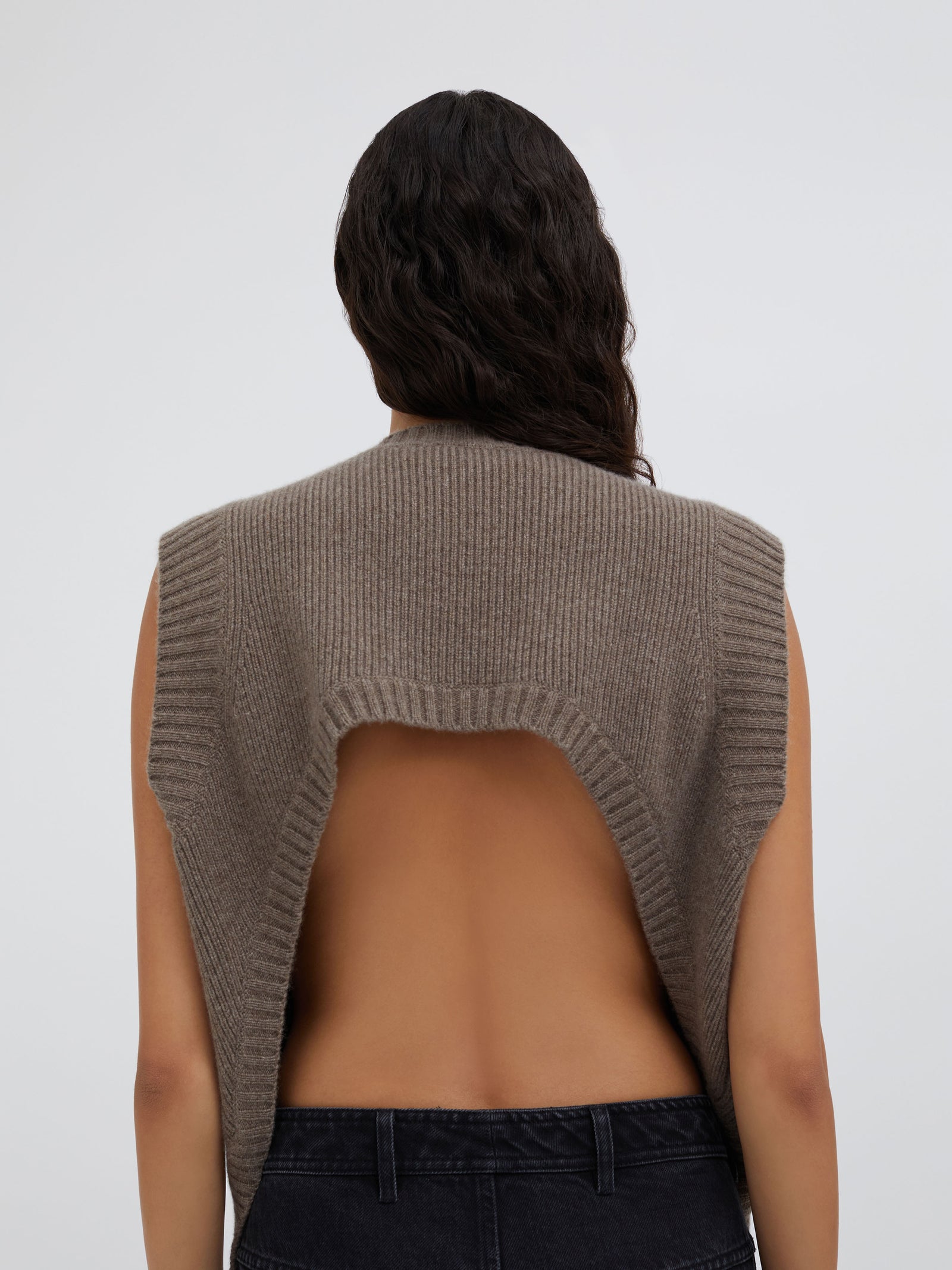 Cashmere Cutaway Vest