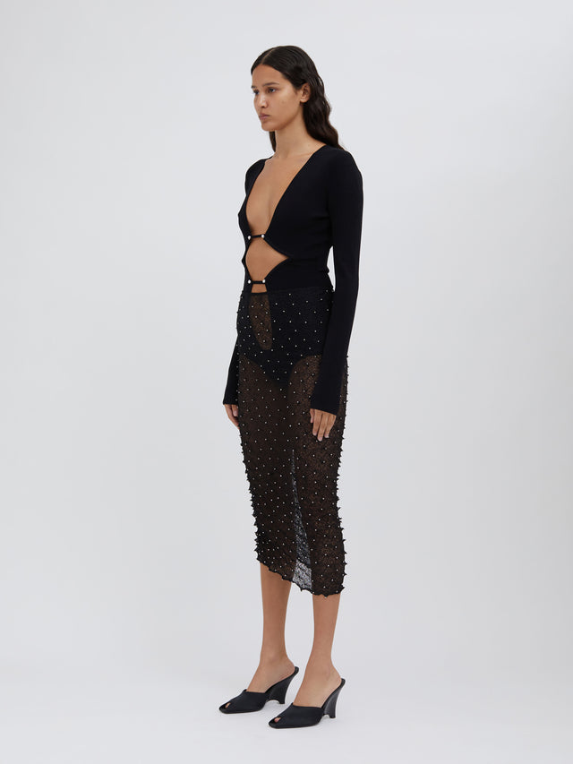 Bracket Knit Bodysuit