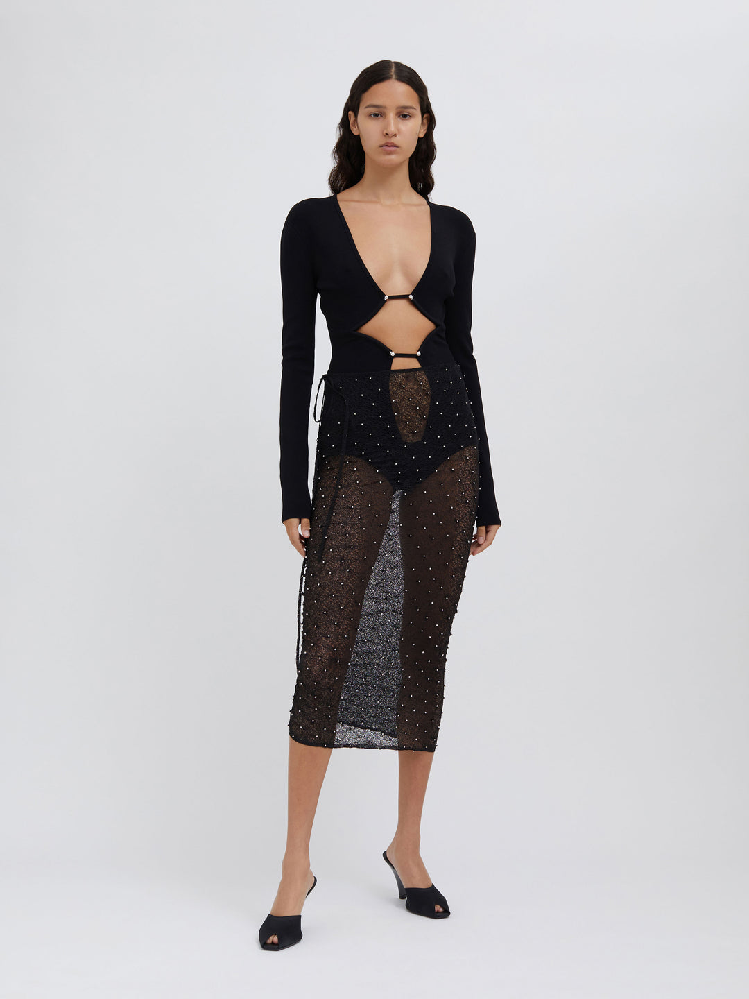 Bracket Knit Bodysuit