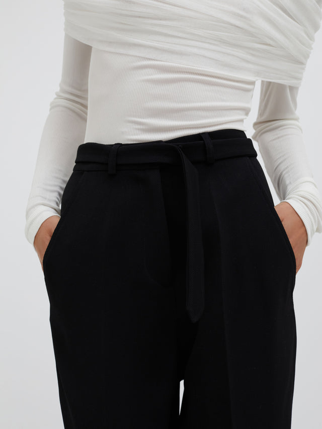 Pique Belted Trouser