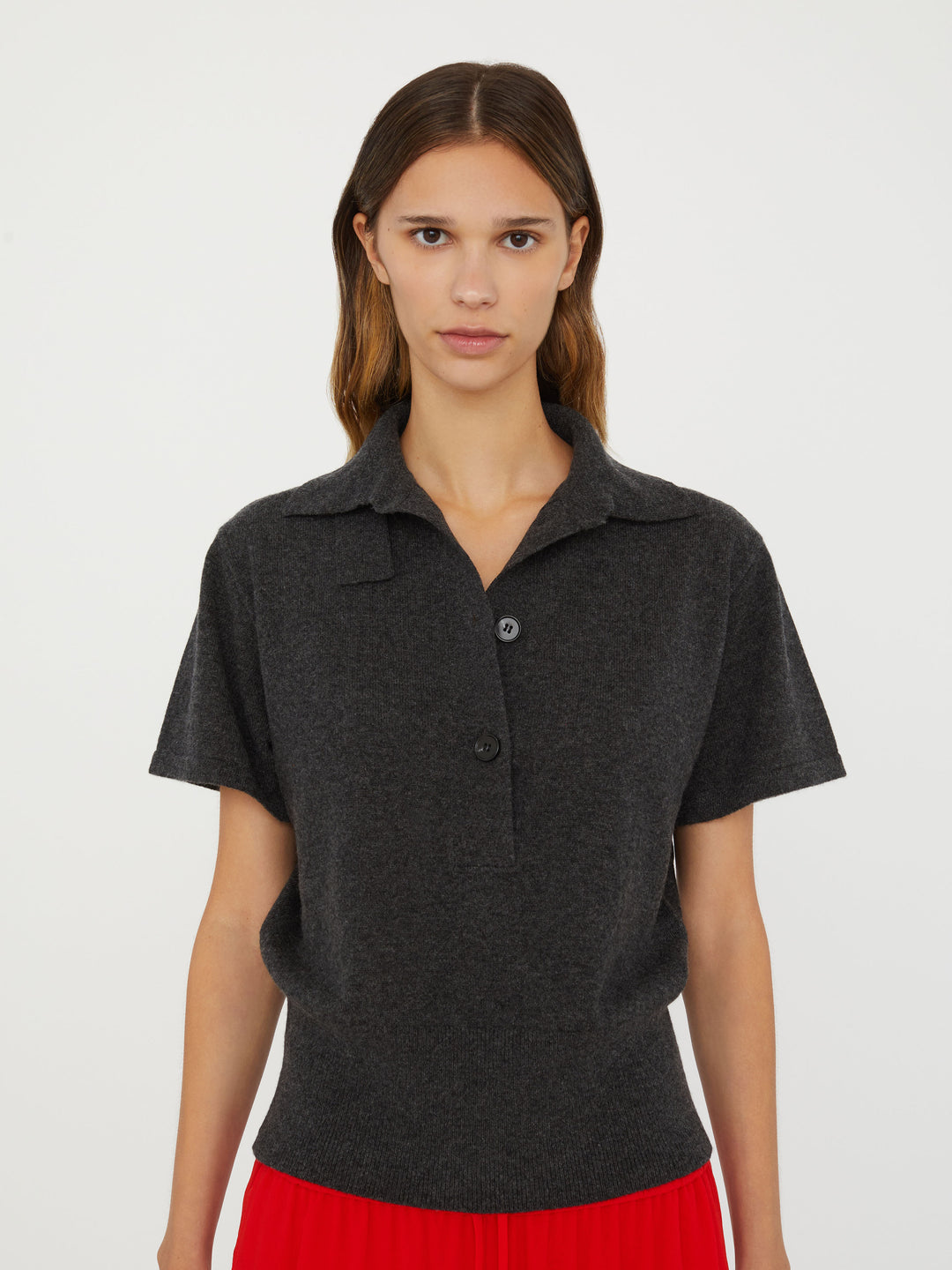 Cashmere Knit Polo