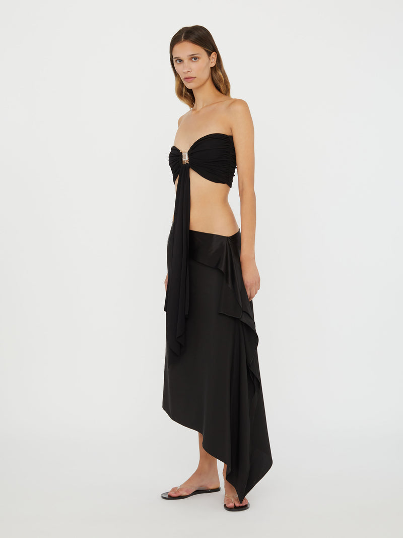 Crosscut Floating Silk Skirt - Image 3