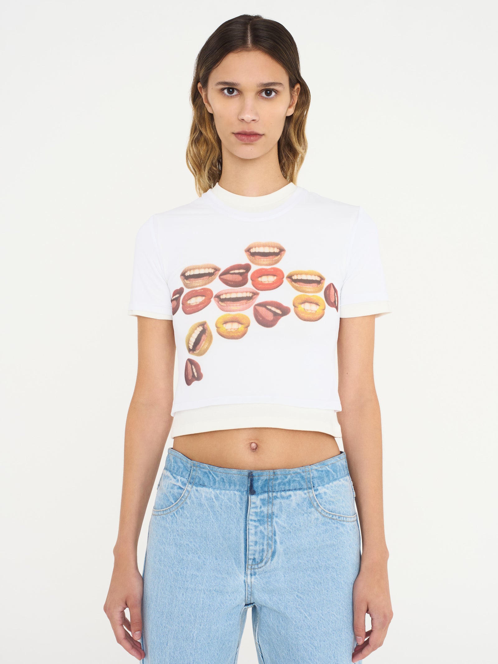 Chatter Sheer Overlay Tee