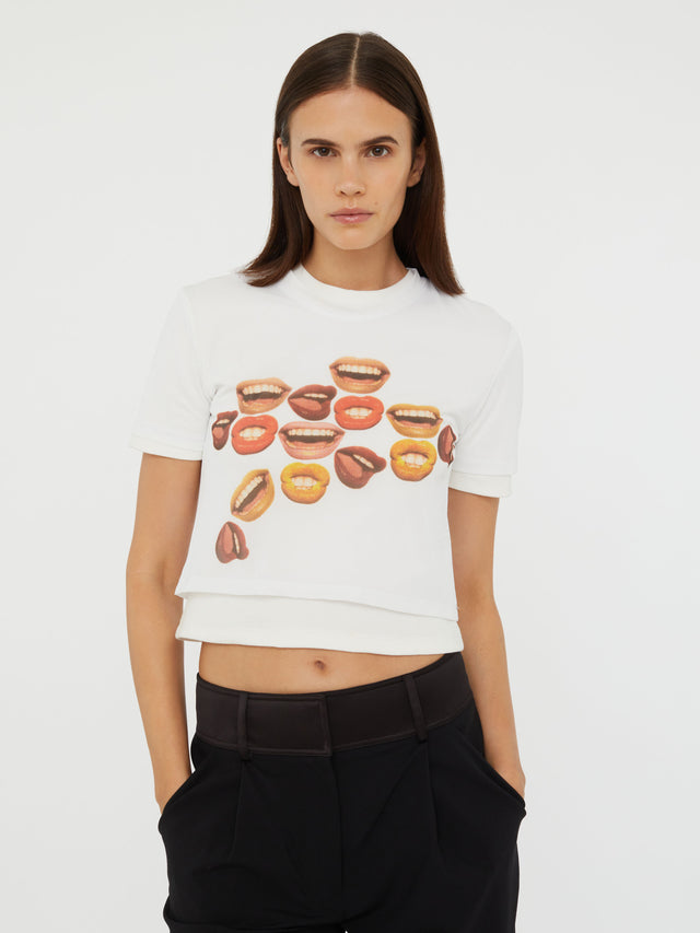 Chatter Sheer Overlay Tee