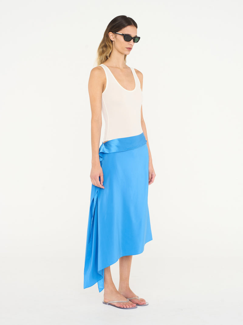 Crosscut Floating Silk Skirt - Image 3