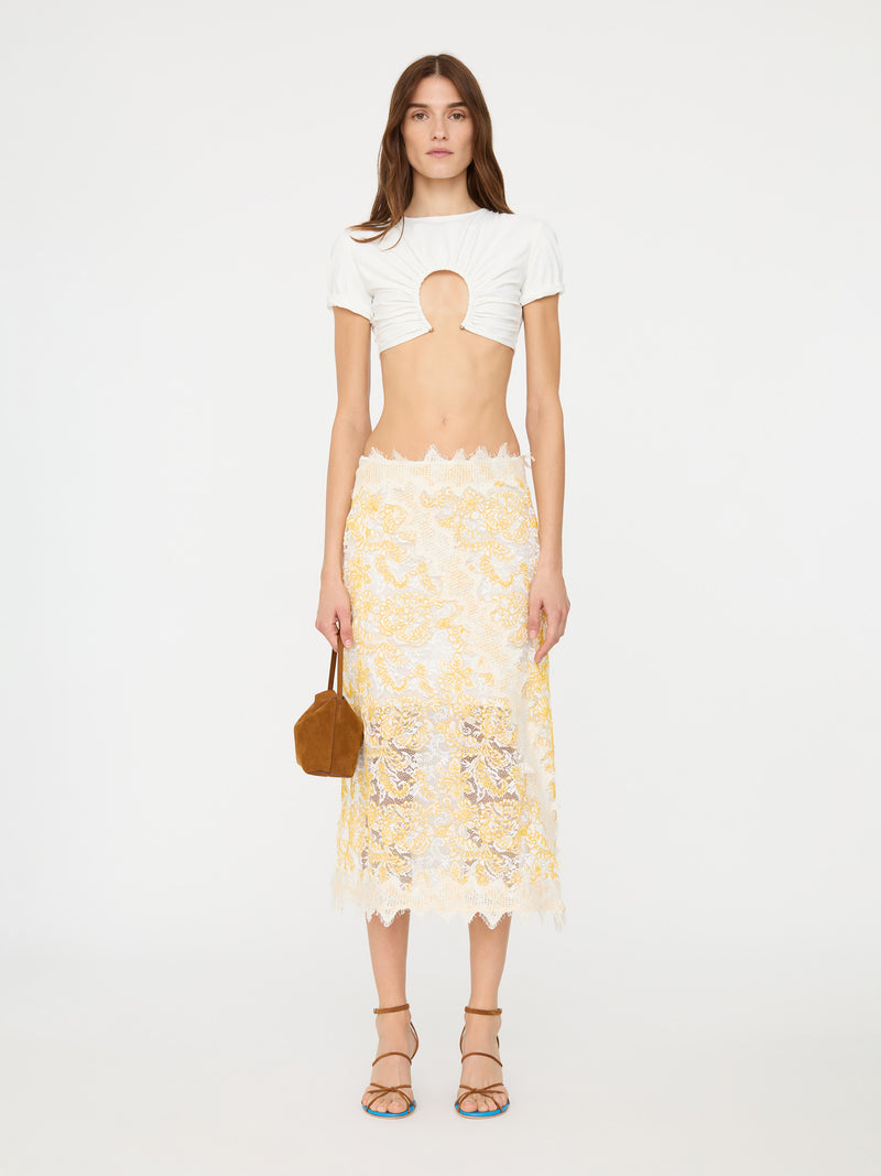 Floating Lace Midi Skirt - Image 4