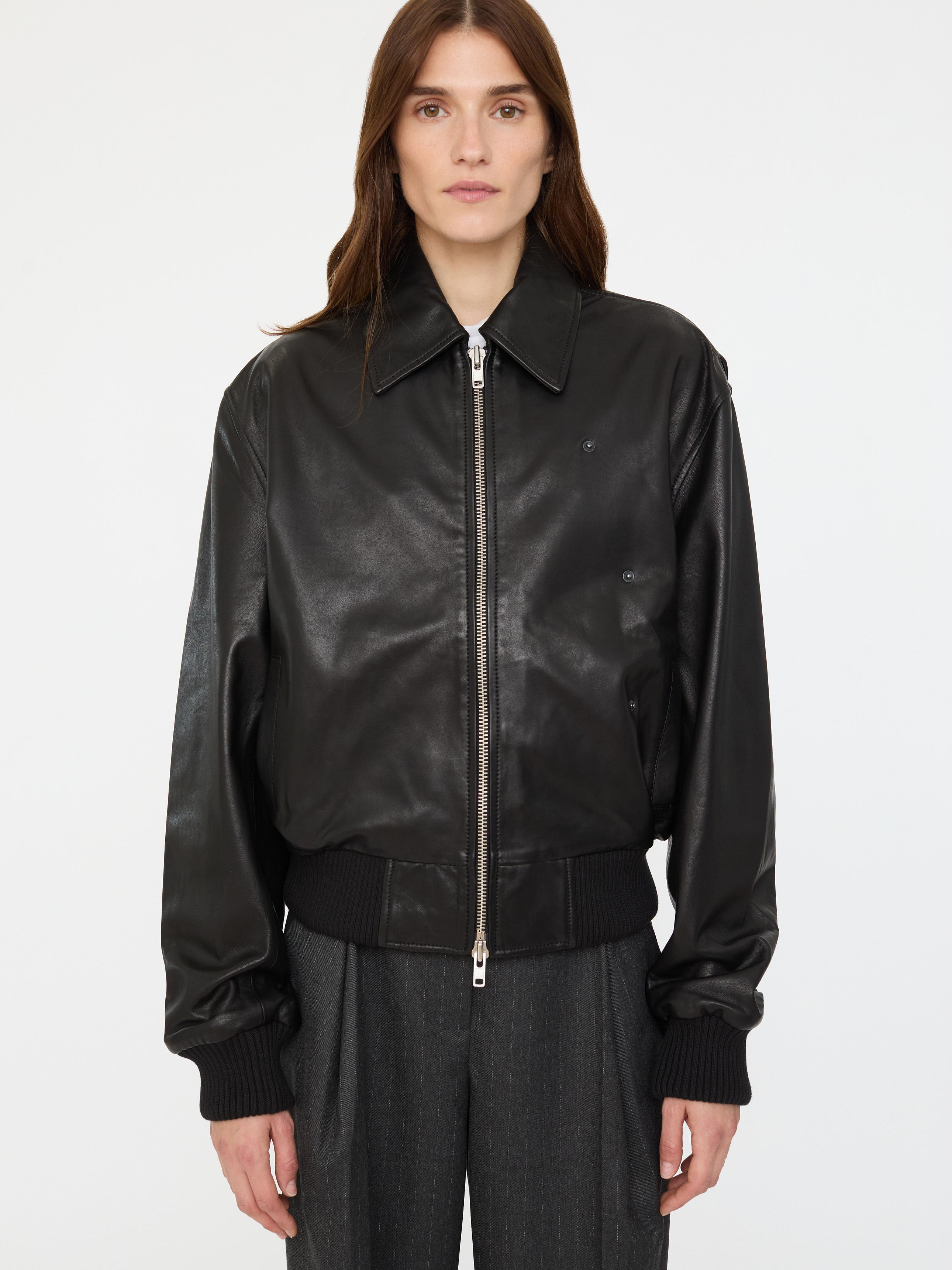 Leather Flight Bomber