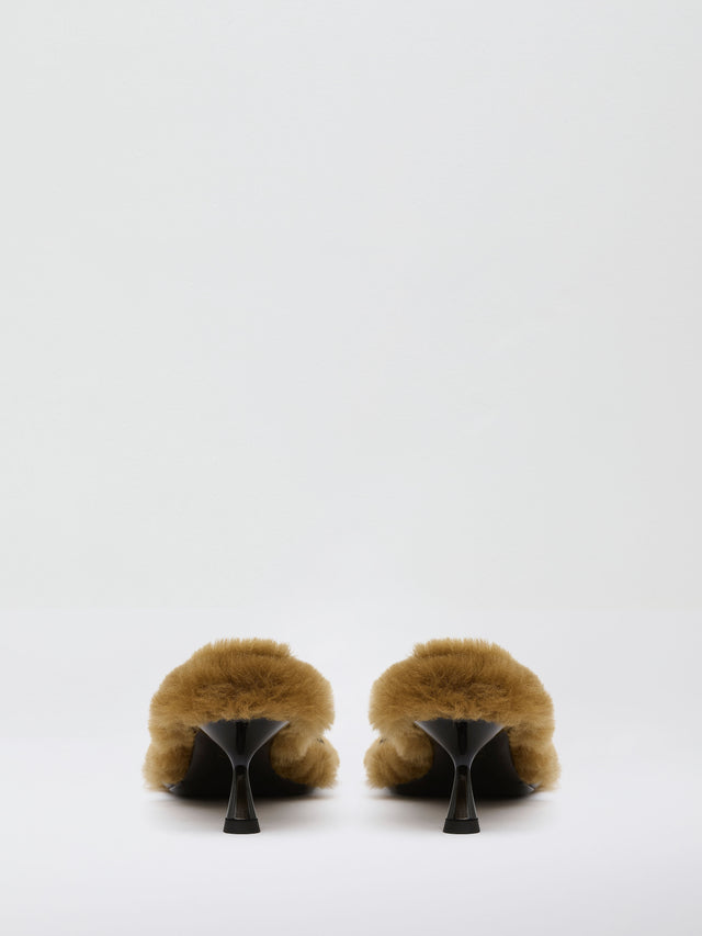 Turnlock Sheepskin Mule