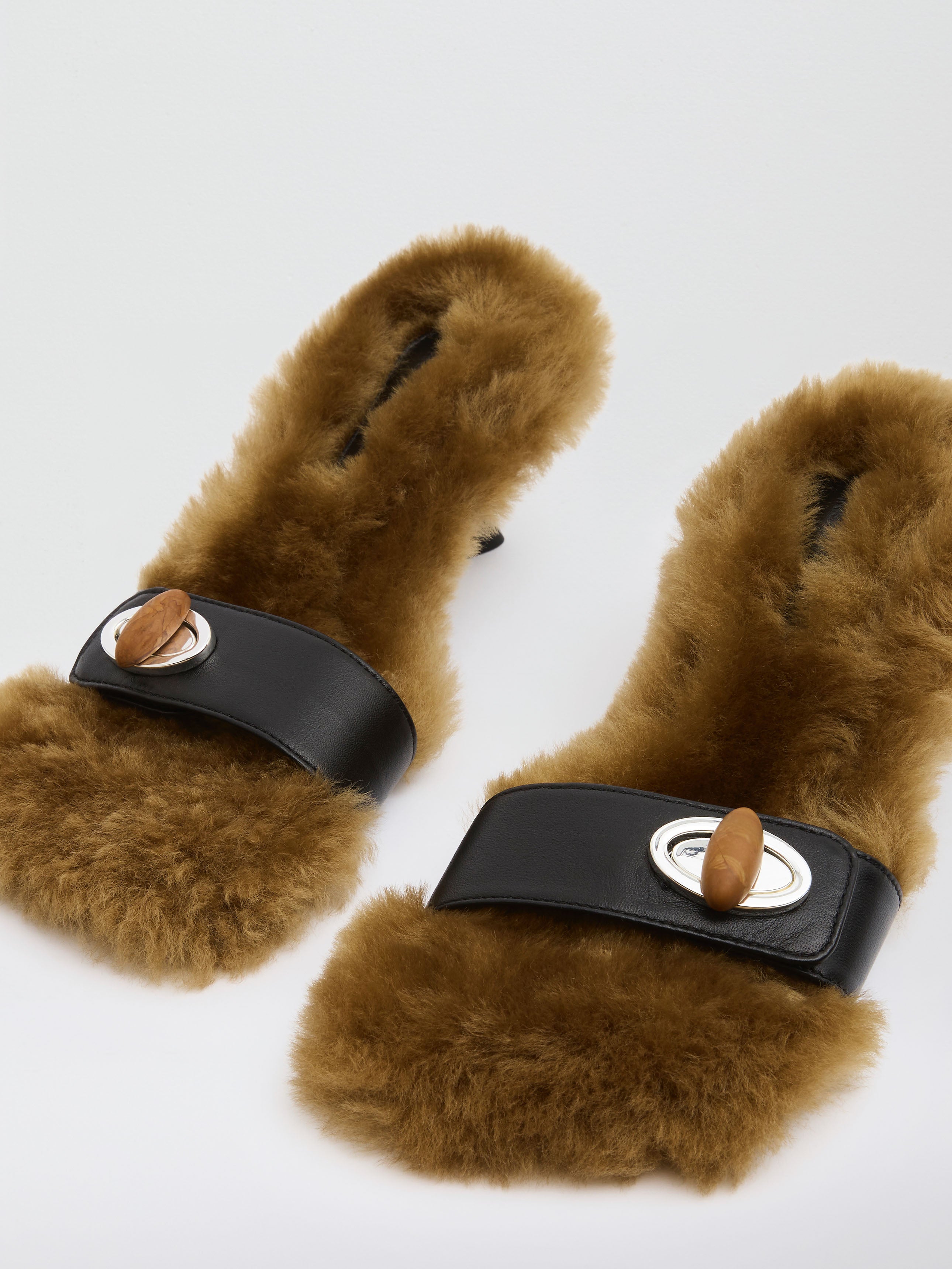 Turnlock Sheepskin Mule