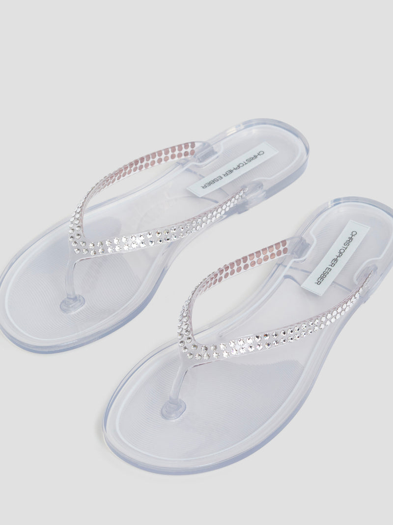 Jo Crystal Flip Flop - Image 4