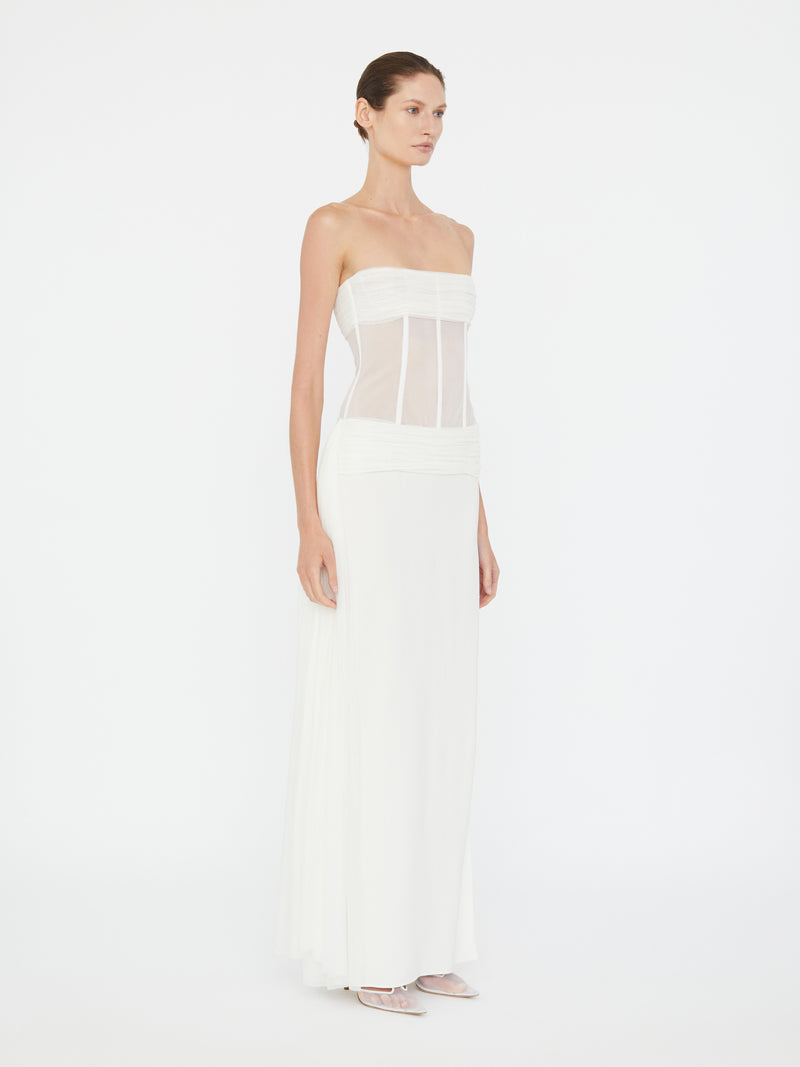 Veiled Corset Dress - Image 4
