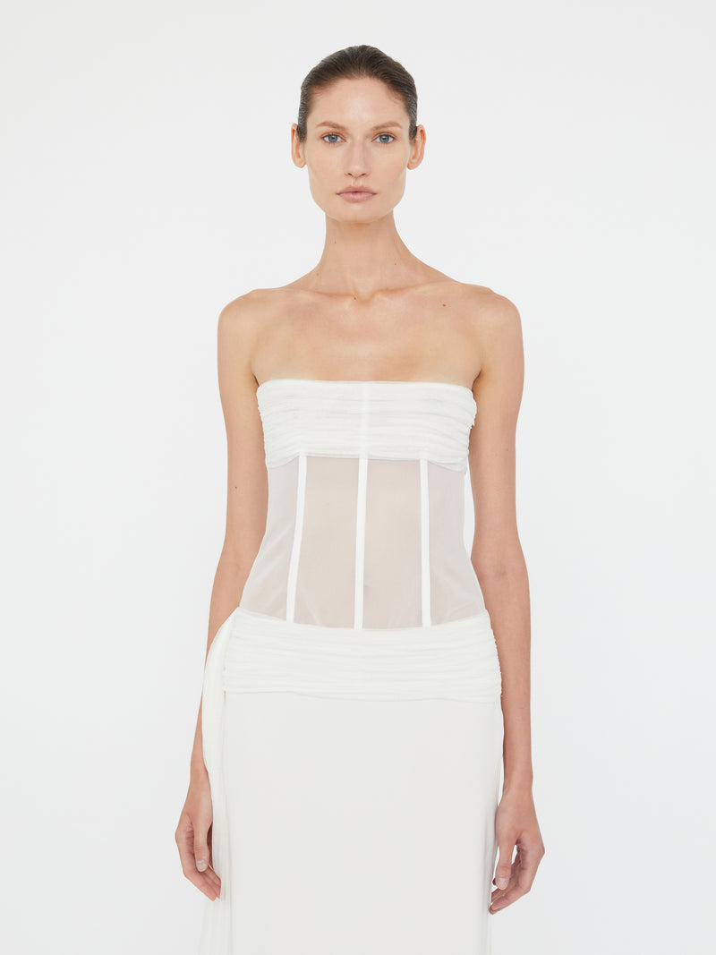 Veiled Corset Dress - Image 5