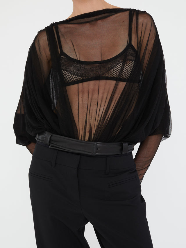 Ripple Tulle Circular Bodysuit