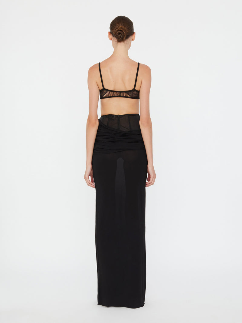Coiled Jersey Corseted Skirt - Image 5
