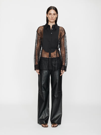 Lace Tux Shirt