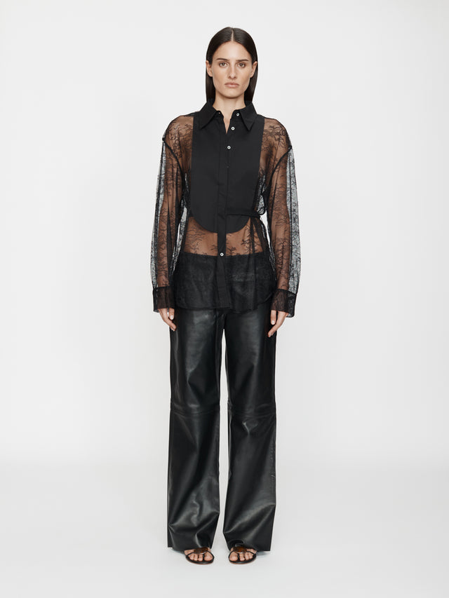 Lace Tux Shirt