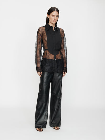 Lace Tux Shirt