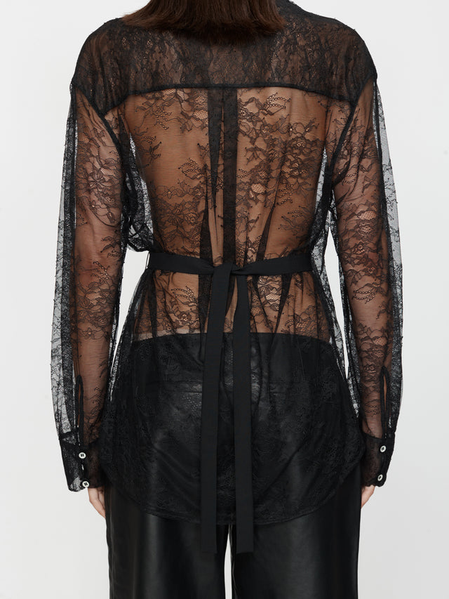 Lace Tux Shirt