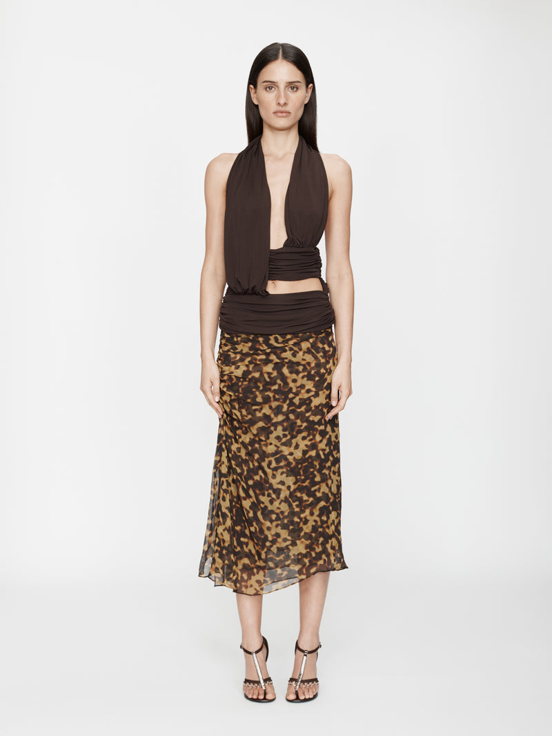 Draped Cummerbund Jersey Top - Image 4