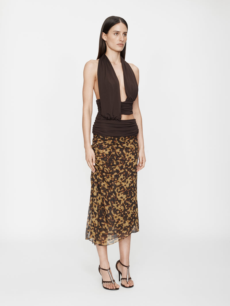 Draped Cummerbund Jersey Top - Image 3