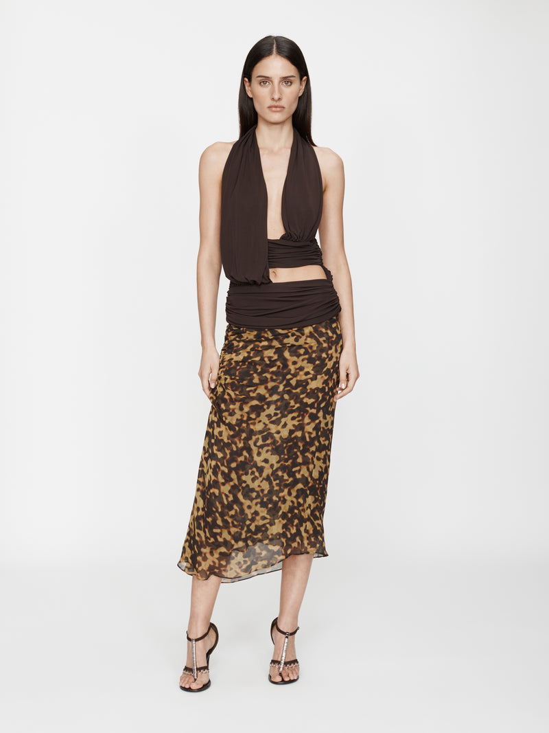 Draped Cummerbund Jersey Top - Image 2