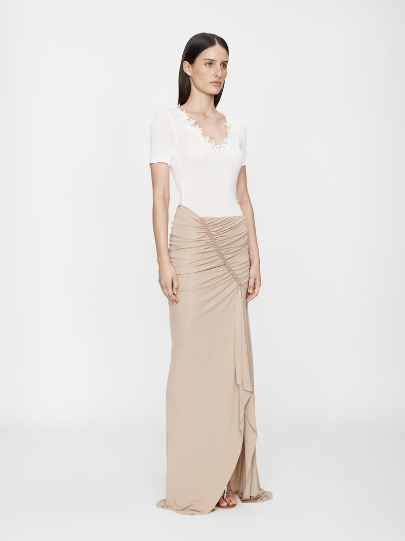 Hibiscus Embroidered Rib Tee - Image 3