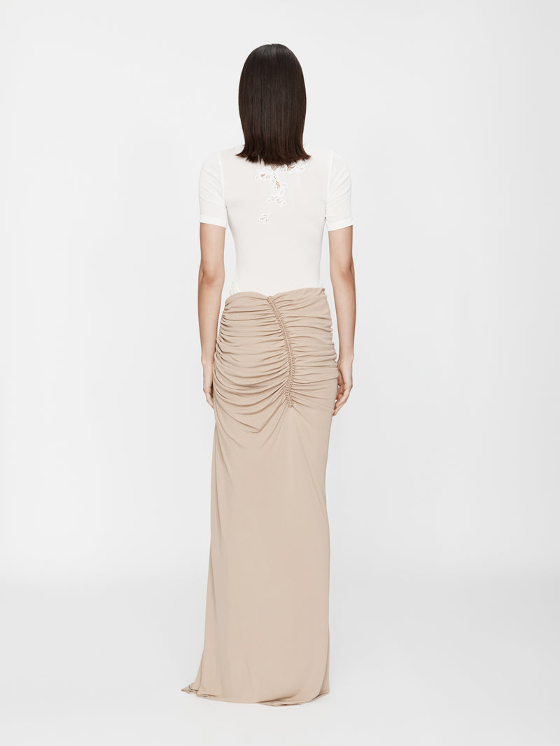 Hibiscus Embroidered Rib Tee - Image 5