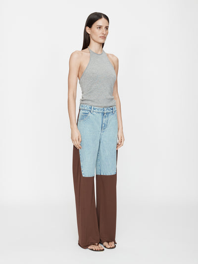 Taped Denim Jersey Jean