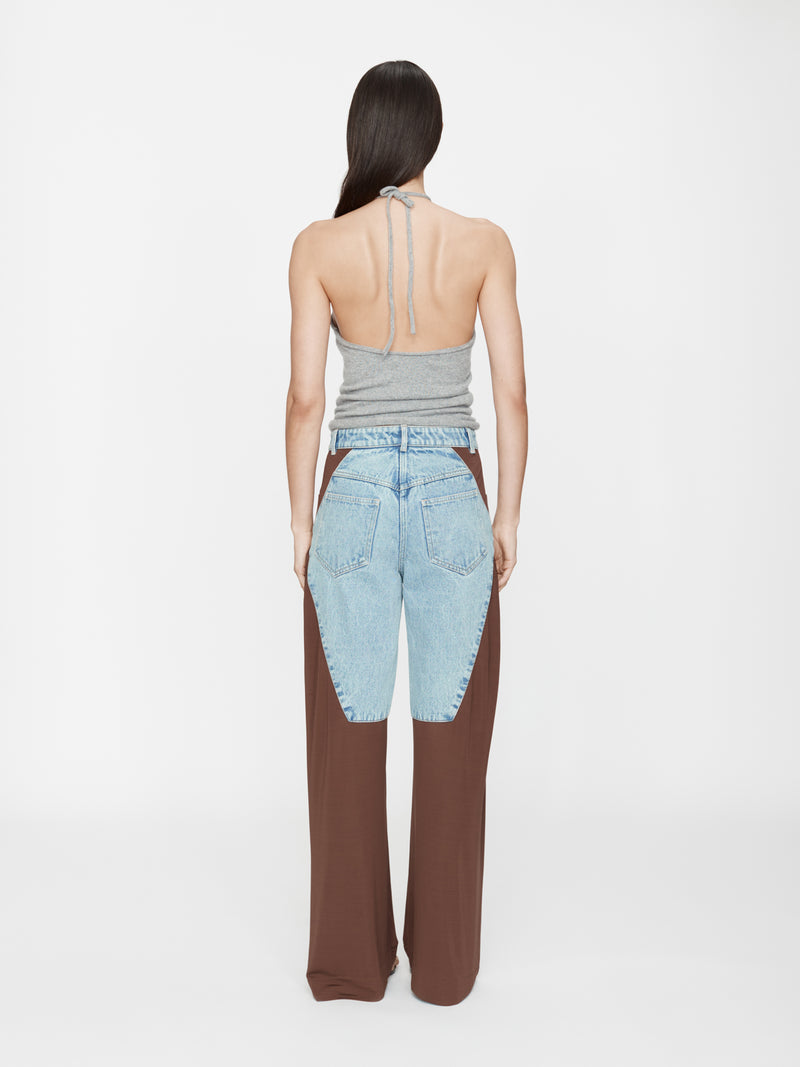 Taped Denim Jersey Jean - Image 4