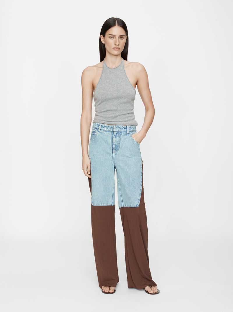Taped Denim Jersey Jean - Image 2