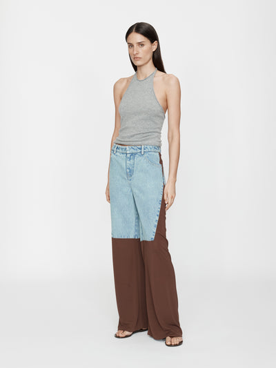 Taped Denim Jersey Jean