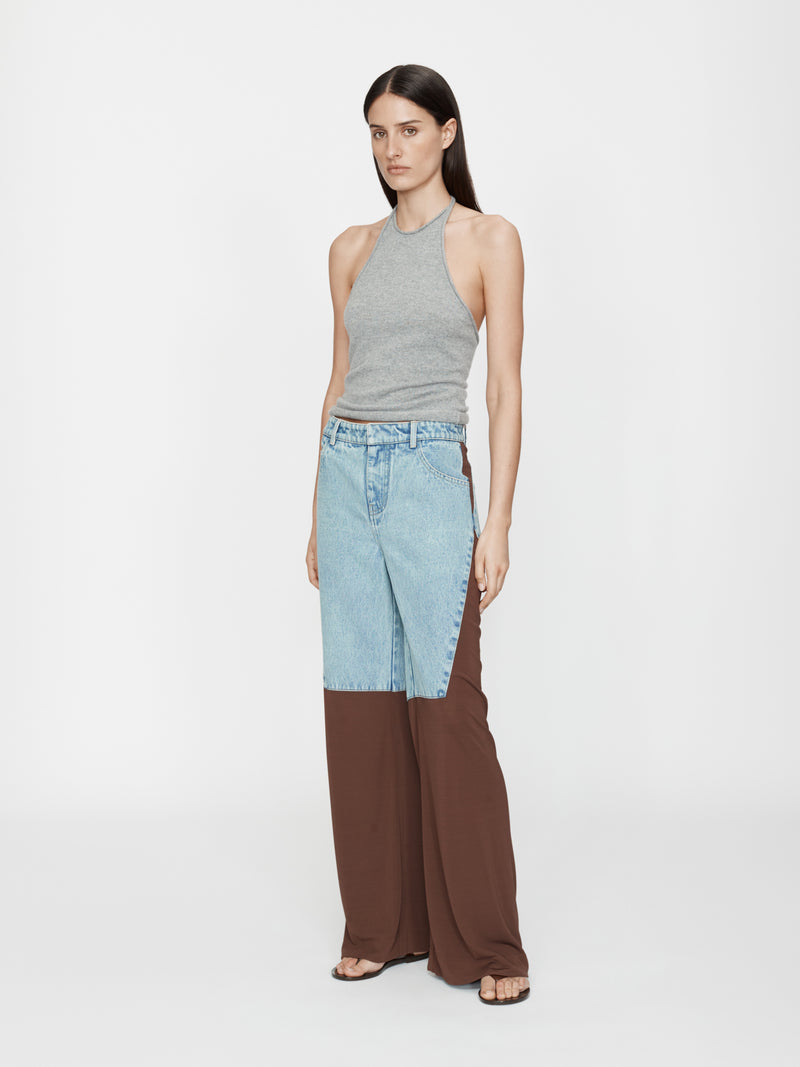 Taped Denim Jersey Jean - Image 2